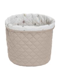 Cesta Fawn, Tapizado: 100% algodón ecológico, c, Blanco, marrón, beige, Ø 30 x Al 33 cm
