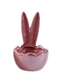 Sierschaalset Rabbit Ears Glossy van porselein, 3 st., Porselein, Roze, geel, Ø 6 x H 10 cm