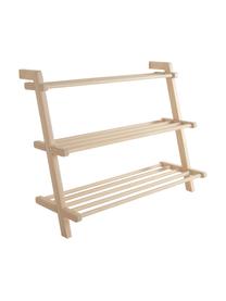 Schoenenkast Eddison met 3 planken van grenenhout, Grenenhout, FSC-gecertificeerd, Beige, B 80 cm x H 65 cm