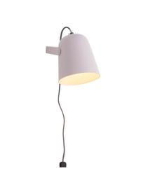 Wandlamp Iluminar met stekker in roze, Lampenkap: gelakt metaal, Roze, D 21 x H 18 cm