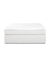 Boxspringbed Enya, Matras: 5-zones pocketvering, Poten: kunststof Dit product is , Geweven stof lichtgrijs, B 140 x L 200 cm, hardheidsgraad H2