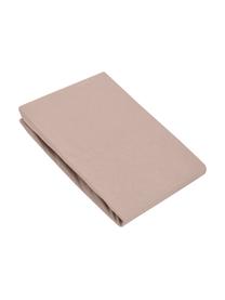 Boxspring hoeslaken Lara in taupe, jersey-elastaan, 95% katoen, 5% elastaan, Taupe, 200 x 200 cm