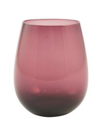 Vasos Happy Hour, 6 uds., Vidrio, Violeta, Ø 9 x Al 11 cm