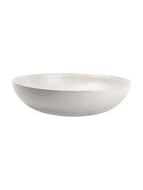 Assiette creuse grès Mielo Ø22 cm, 4 pièces, Blanc