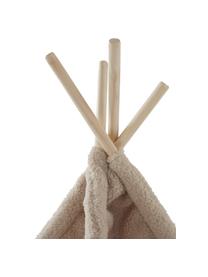 Tipi pour enfant Tudeloo, Peluche beige, larg. 130 x haut. 120 cm