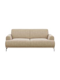 Sofa Puzo (2-osobowa), Tapicerka: 100% poliester, Nogi: metal lakierowany, Beżowy, S 170 x G 84 cm