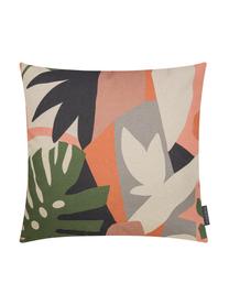 Housse de coussin 50x50 réversible tropical Images, Rose, multicolore