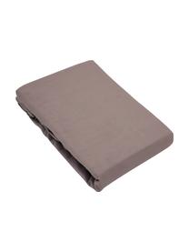 Drap-housse flanelle taupe Erica, Beige