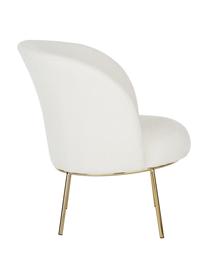 Fauteuil cocktail Kylie, Tissu blanc crème