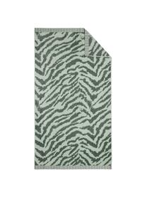 Serviette de plage velours vert Belen, Vert clair, vert foncé