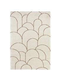 Tapis shaggy blanc crème Desso, Blanc crème, brun