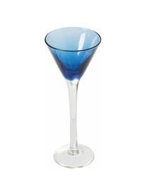 Set de vasos de chupito Chupos, 6 uds., Vidrio, Azul, transparente, Ø 5 x Al 16 cm