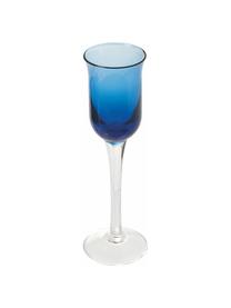 Set de vasos de chupito Chupos, 6 uds., Vidrio, Azul, transparente, Ø 5 x Al 16 cm