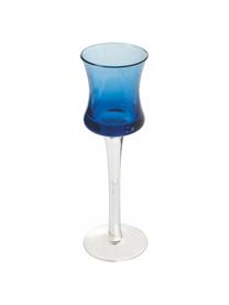 Set 6 bicchieri liquore Chupos, Vetro, Blu trasparente, Ø 5 x Alt. 16 cm