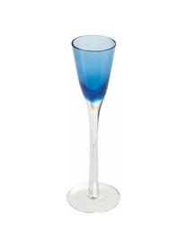 Set de vasos de chupito Chupos, 6 uds., Vidrio, Azul, transparente, Ø 5 x Al 16 cm