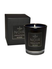 Vela perfumada Noir (madera de sándalo y ylang-ylang), Recipiente: vidrio, Negro, Ø 8 x Al 9 cm