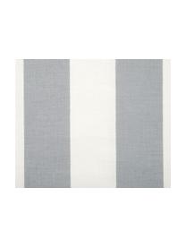 Housse de coussin rectangulaire à rayures Timon, 100 % coton, Gris clair, blanc, larg. 30 x long. 50 cm