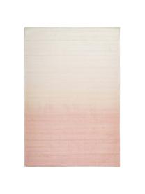 Handgewebter Viskoseteppich Alana mit Farbverlauf, 100% Viskose, Rosa, Beige, B 200 x L 300 cm (Größe L)