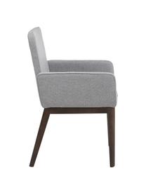 Čalúnená stolička s opierkami Koga, Sivá, Š 54 x V 86 cm