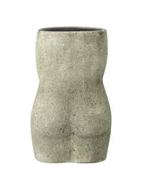 Petit vase terre cuite Emeli, Terre cuite, Vert, larg. 10 x haut. 16 cm