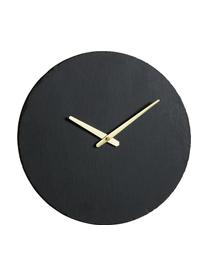 Wanduhr Wenig, Zeiger: Metall, beschichtet, Schwarz, Goldfarben, Ø 40 cm