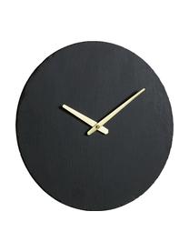 Wanduhr Wenig, Zeiger: Metall, beschichtet, Schwarz, Goldfarben, Ø 40 cm