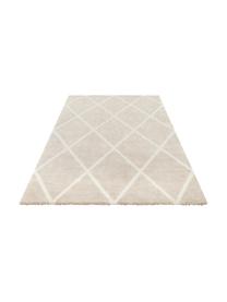 Alfombra de diseño Lunel, Parte superior: 85% polipropileno, 15% po, Reverso: yute, Beige, crema, An 200 x L 290 cm (Tamaño L)