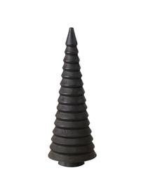 Piezas decorativas abetos de madera de pino Abiola, 3 uds., Madera de pino, Negro, Ø 7 x Al 15 cm