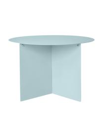 Ronde metalen salontafel Dinga in lichtblauw, Gepoedercoat metaal, Lichtblauw, Ø 60 x H 40 cm