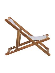 Sedia a sdraio pieghevole Zoe, Struttura: legno di acacia massiccio, Grigio, Larg. 59 x Prof. 84 cm