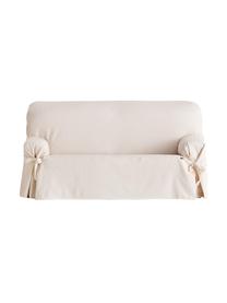 Pokrowiec na sofę Bianca, 100% bawełna, Odcienie kremowego, S 230 x W 110 cm