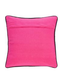 Design kussenhoes Haylie met hart print, Multicolour, roze, B 40 x L 40 cm