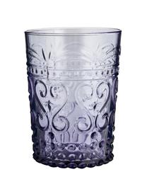 Mundgeblasene Wassergläser Melting Pot Berry in verschiedenen Designs und Beerentönen, 6er-Set, Glas, Blautöne, Rottöne, Ø 7-9 x H 10-11 cm