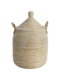 Aufbewahrungskorb Ngor aus Seegras, Seegras, Kunststoff, Beige, Ø 35 x H 70 cm