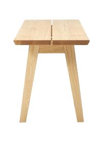 Esstisch-Set Melfort mit Sitzbank und Stühlen Nagano, 4-tlg., Tischplatte: Mitteldichte Holzfaserpla, Beine: massives Birkenholz mit E, Sitzfläche: Mitteldichte Holzfaserpla, Beine: massives Birkenholz mit E, Holz, Webstoff Hellgrau, Set mit verschiedenen Größen