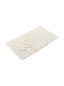 Tappeto bagno con motivo a rilievo Sun, 100% cotone organico
Non antiscivolo, Beige, Larg. 60 x Lung. 90 cm