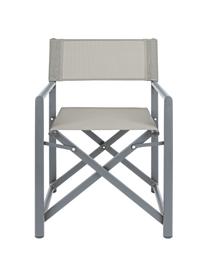 Silla plegable para exterior Taylor, Asiento: plástico (610 g/m²), Estructura: aluminio con pintura en p, Gris, gris antracita, plateado, An 48 x F 56 cm