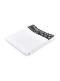 Serviette de toilette ethnique Karma, 100 % coton
Qualité supérieure, 600 g/m², Blanc, noir, Drap de bain, larg. 90 x long. 150 cm