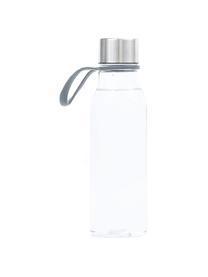Kleine to go drinkfles Lean, Fles: Tritan (kunststof), BPA-v, Transparant, staalkleurig, 570 ml