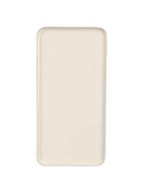 Bandeja decorativa de metal Rectangle, Metal recubierto, Beige, An 21 x F 10 cm