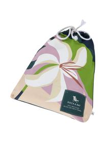 Toalla de playa de microfibras Retreat Towels, Tonos verdes y rosas, An 90 x L 180 cm