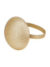 Zlaté kroužky na ubrousky Matt, 4 ks, Potažený kov, Mosazná, Ø 5 cm, V 4 cm
