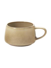 Tazza in ceramica con sfumatura beige Sheilyn 4 pz, Ceramica, Bianco, tonalità beige, Larg. 12 x Lung. 7 cm, 400 ml