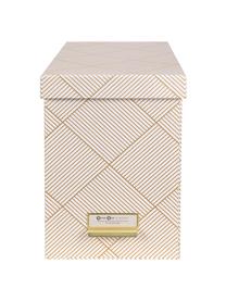 Caja organizadora Jahan, 9 pzas., Organizador: cartón laminado, Dorado, blanco, An 19 x Al 27 cm