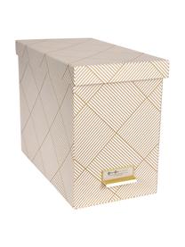 Caja organizadora Jahan, 9 pzas., Organizador: cartón laminado, Dorado, blanco, An 19 x Al 27 cm