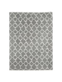 Tapis moelleux à poils longs Mona, Gris, blanc crème, larg. 300 x long. 400 cm (taille XL)