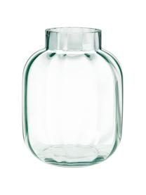 Glas-Vase Betty in Hellgrün, Glas, Hellgrün, transparent, Ø 18 x H 22 cm