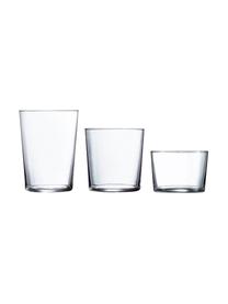 Set de vasos Juego, 18 pzas., vidrio de sílice, Transparente, Set de diferentes tamaños