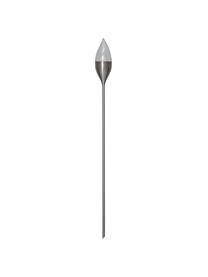 Solar Wegeleuchte Olympos, Lampenschirm: Kunststoff, Silberfarben, Transparent, Ø 9 x H 115 cm
