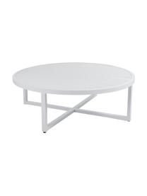 Mesa de centro para exterior Vevi, Aluminio con pintura en polvo, Blanco, Ø 100 x Al 40 cm